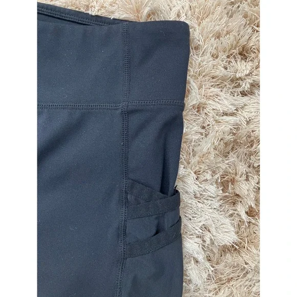 Fabletics Black High Waisted Side Pocket Athletic Leggings Womens Size Medium - Picture 6 of 9